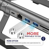 WiWU A821CH 2-in-1 Laptop Stand & Hub