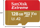 SANDISK Cartão microSD extremo de 128 GB