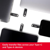 SanDisk 128GB Ultra Dual Drive Go USB Type-C Flash Drive, Black - SDDDC3-128G-G46