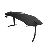Mesa de jogo em fibra de carbono preta com RGB GT-031C