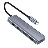 UGREEN 4 – Port USB 3.0 to Type -C HUB – CM219 – 70336