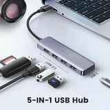 UGREEN 4-Port USB3.0 5Gbps Hub with Type-C Power Port – CM219 – 50985