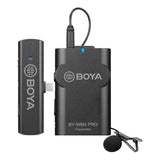 Boya BY-WM4 Pro-K5 Microfone de Lapela Sem Fio Para Dispositivos USB-C