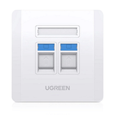 UGreen Placa de Parede de Dupla Porta LAN / RJ45 / RJ11