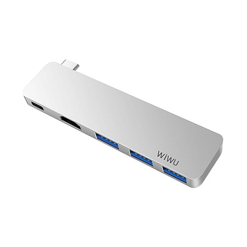ADAPTADOR WIWU T6 Pro 5-in-1 Type C Hub