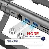 WiWU A821CH 2-in-1 Laptop Stand &amp; Hub