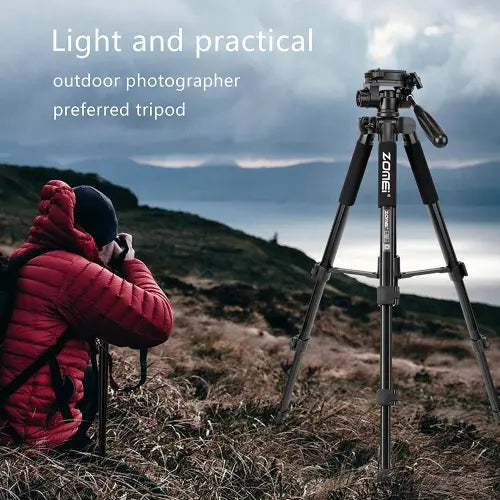 ZOMEi Q666C Folding Carbon Fiber Portable Tripod