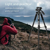 ZOMEi Q666C Folding Carbon Fiber Portable Tripod