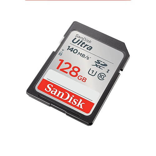SanDisk Ultra SD Card SDXC Class 10 UHS-I with 140mb/s Read Speed