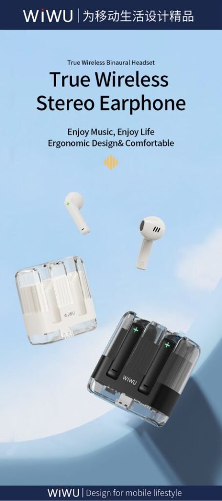 WiWU Transparent Wireless Bluetooth Earbuds T21