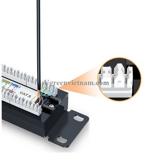 UGreen 70423 Painel de Patch Cat6 com 24 Portas
