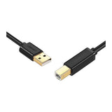 Green 20847 2m USB 2.0m cabo de impressão banhado a ouro