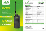 Intercomunicador Profissional Portátil KD-C1000