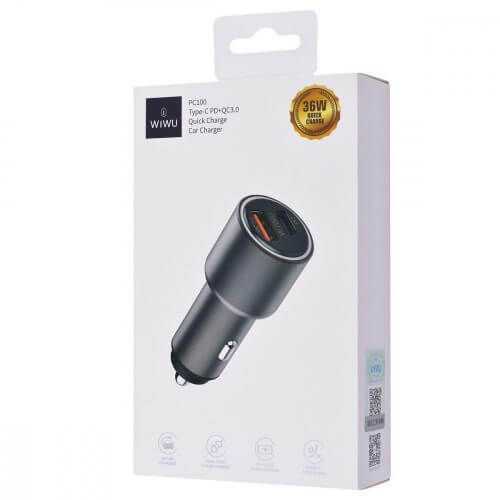 WiWU PC100 Mini Car Charger 18w