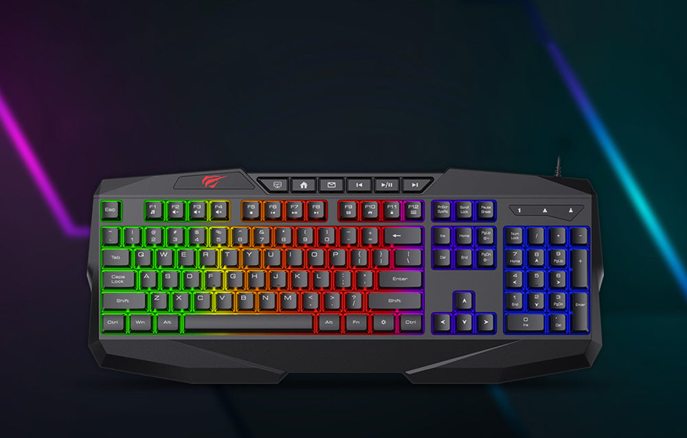 Teclado Retroiluminado Multifuncional Havit KB878L
