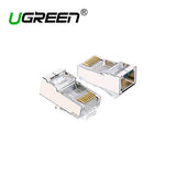 Ugreen 50248 Conector RJ45 Cat6 Blindado - Pacote com 100 Peças
