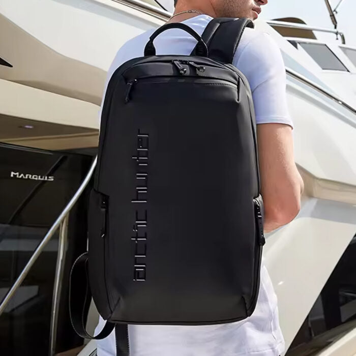 Mochila Masculina de Lona Preta