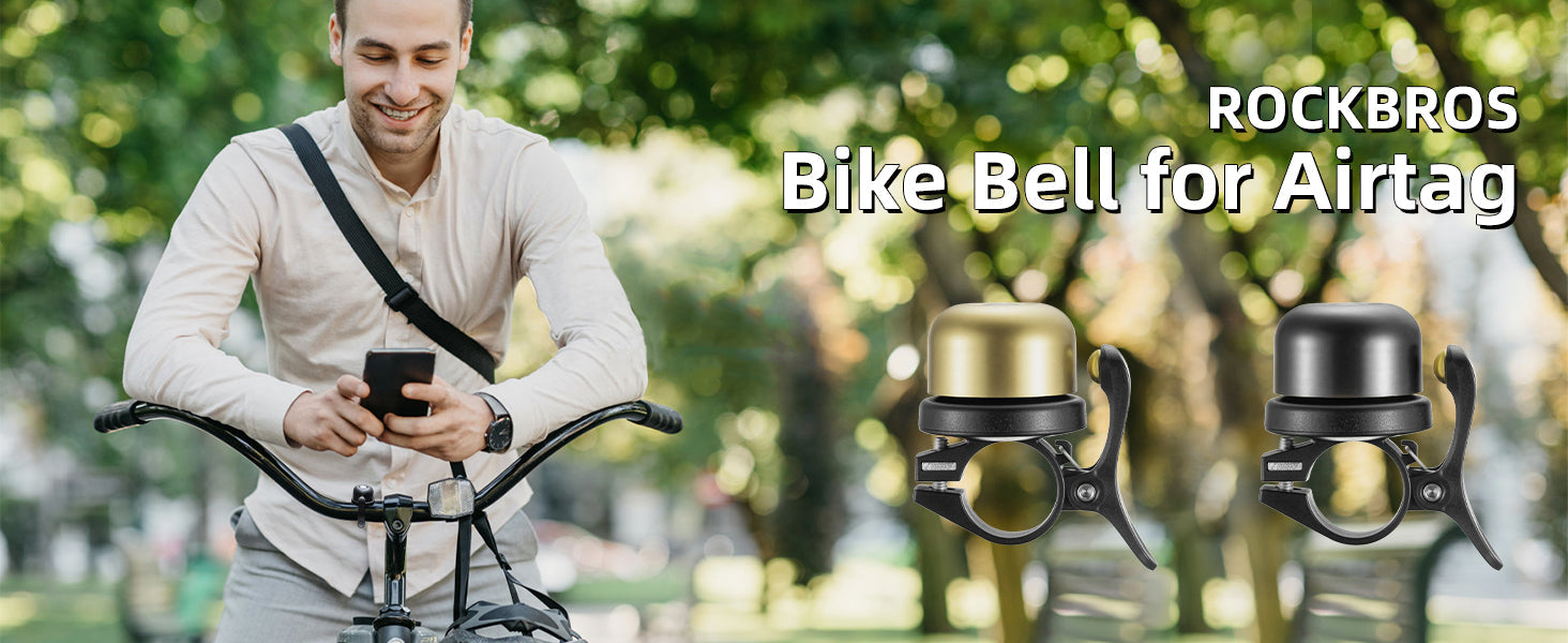 Campainha para Bicicleta ROCKBROS com Suporte para AirTag