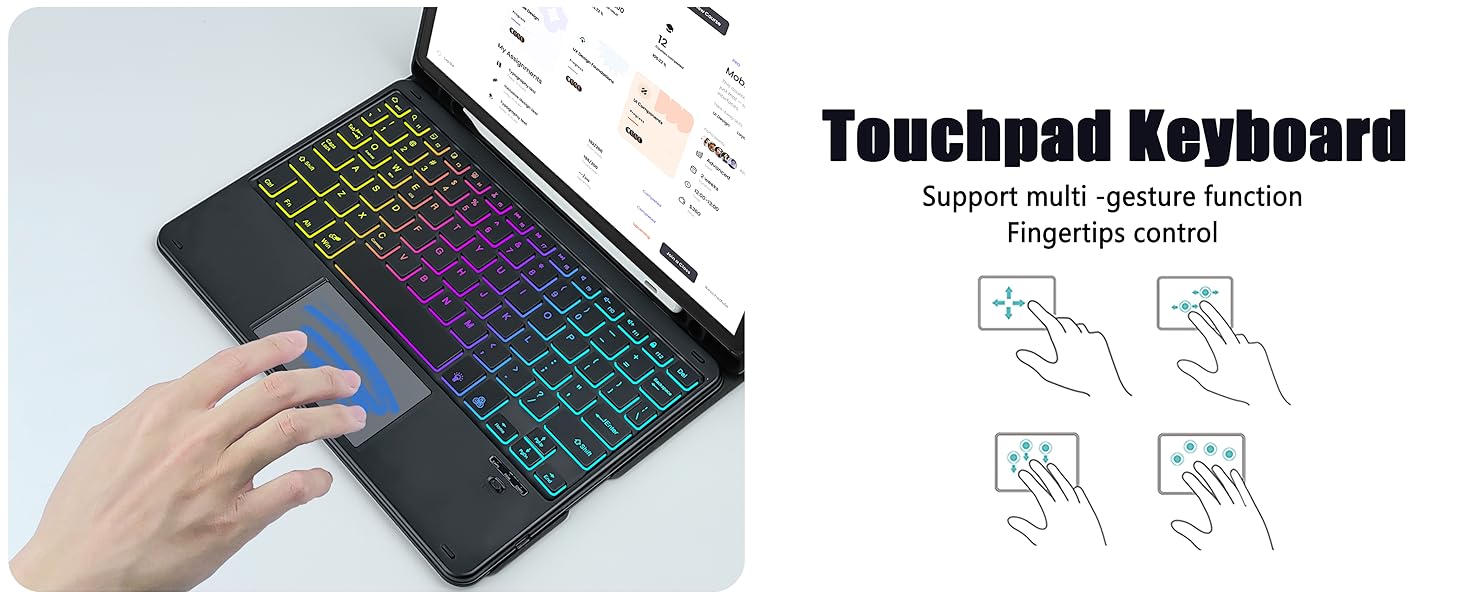 Teclado bluetooth A9 PLUS com touchpad X215/210