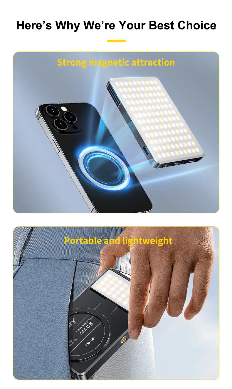 Magsafe Video Fill Light-CCT Mode