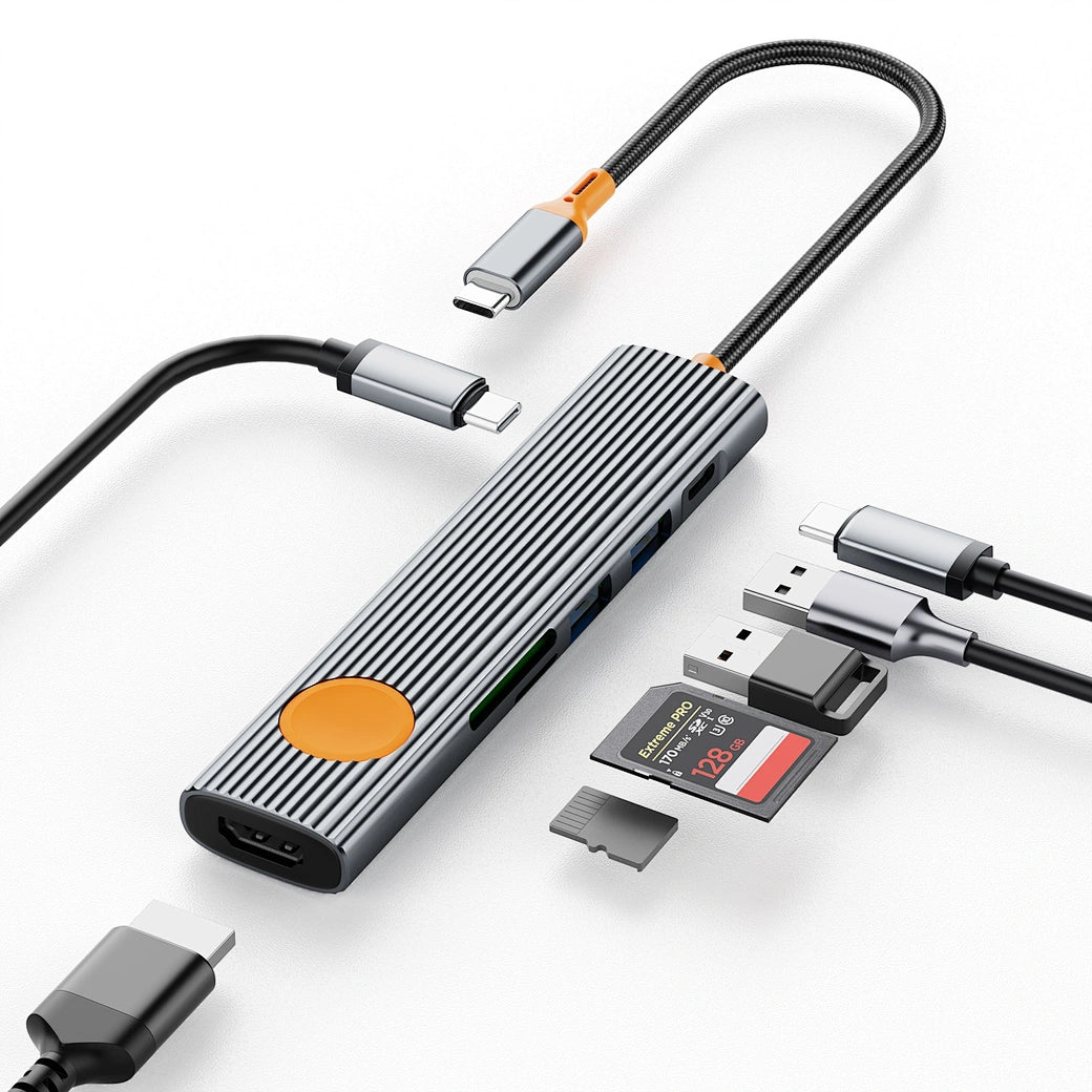 WiWU Travel 7in1 USB-C Hub Wi-HB007