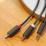 Ugreen - Cabo 10510 P2 X 2x Rca 2m Blindagem Profissional