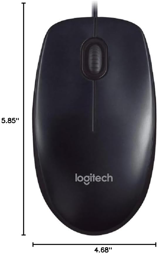 Logitech Wired Mouse M90 Black USB