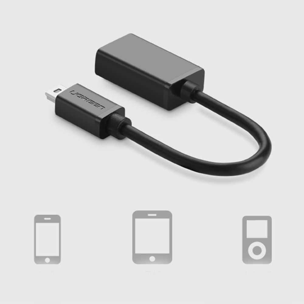 Ugreen 10383 Male to 2.0 F OTG Mini USB Adapter