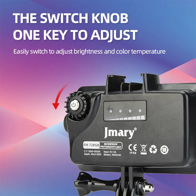 Jmary Waterproof RGB Video Fill Light