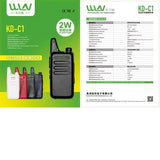 Intercomunicador Profissional Portátil KD-C1