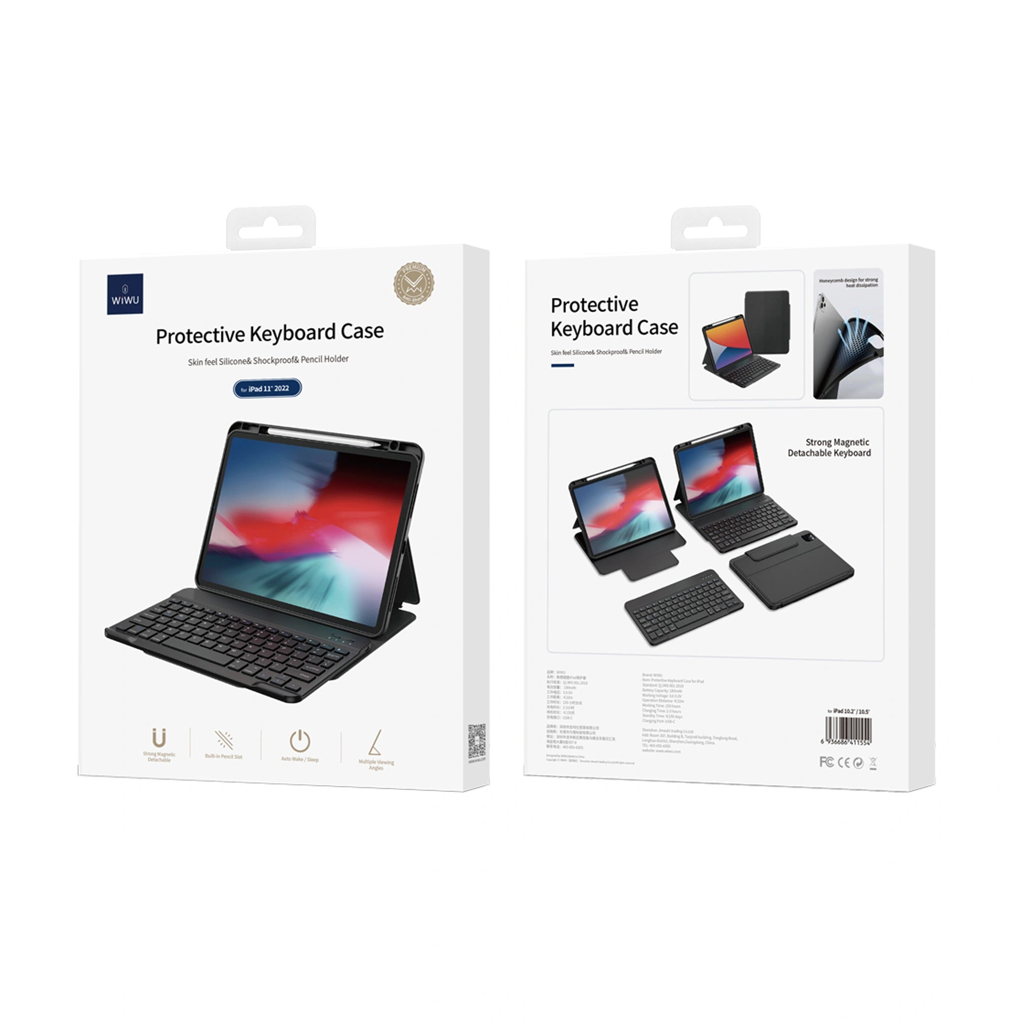 2 in 1 case+ keyboard design for ipad