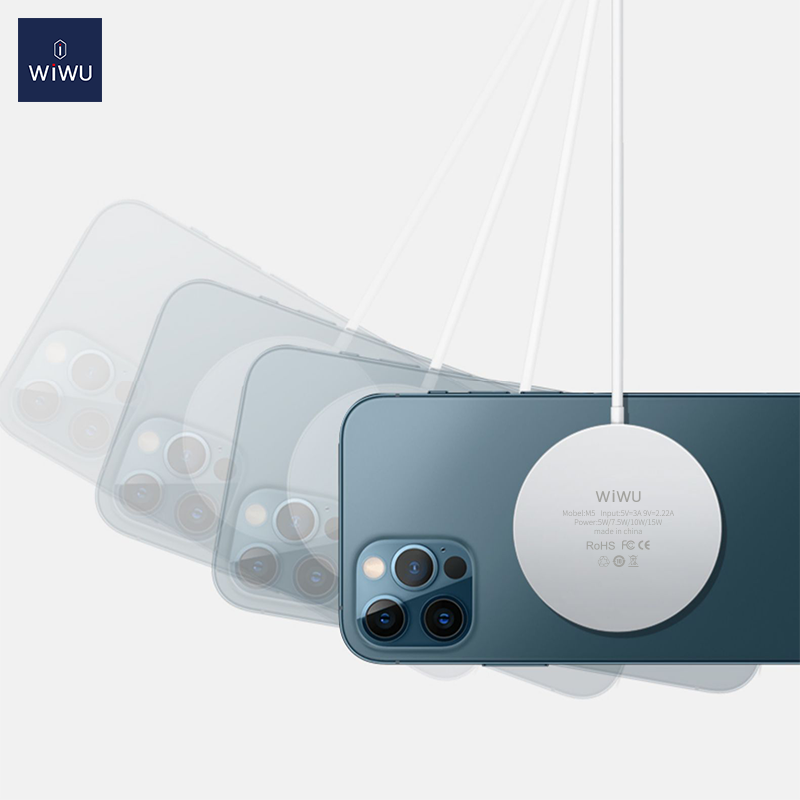 WiWU MagSafe Fast Charging Wireless Charger For Phone/Earphone