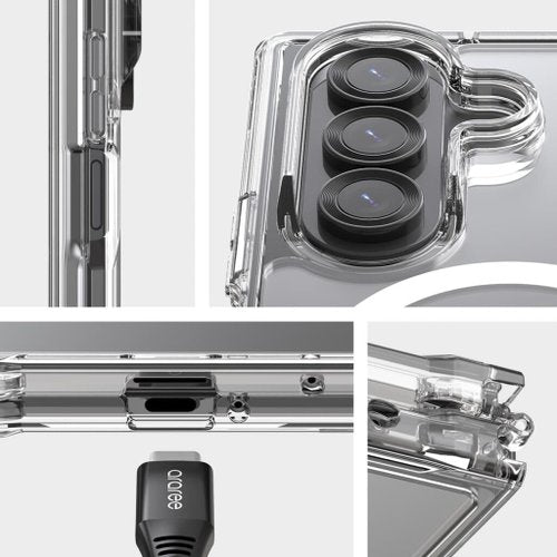 Araree Samsung Galaxy Z Fold 7 DUPLE M Magnetic Magsafe Transparent Protective Case