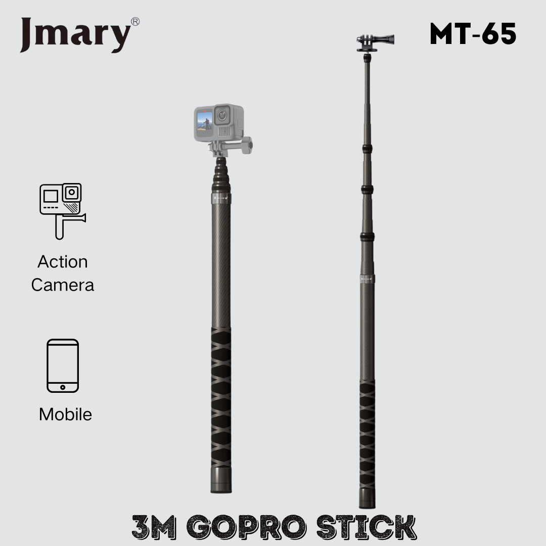 Carbon Fiber Stick paraAction Camera