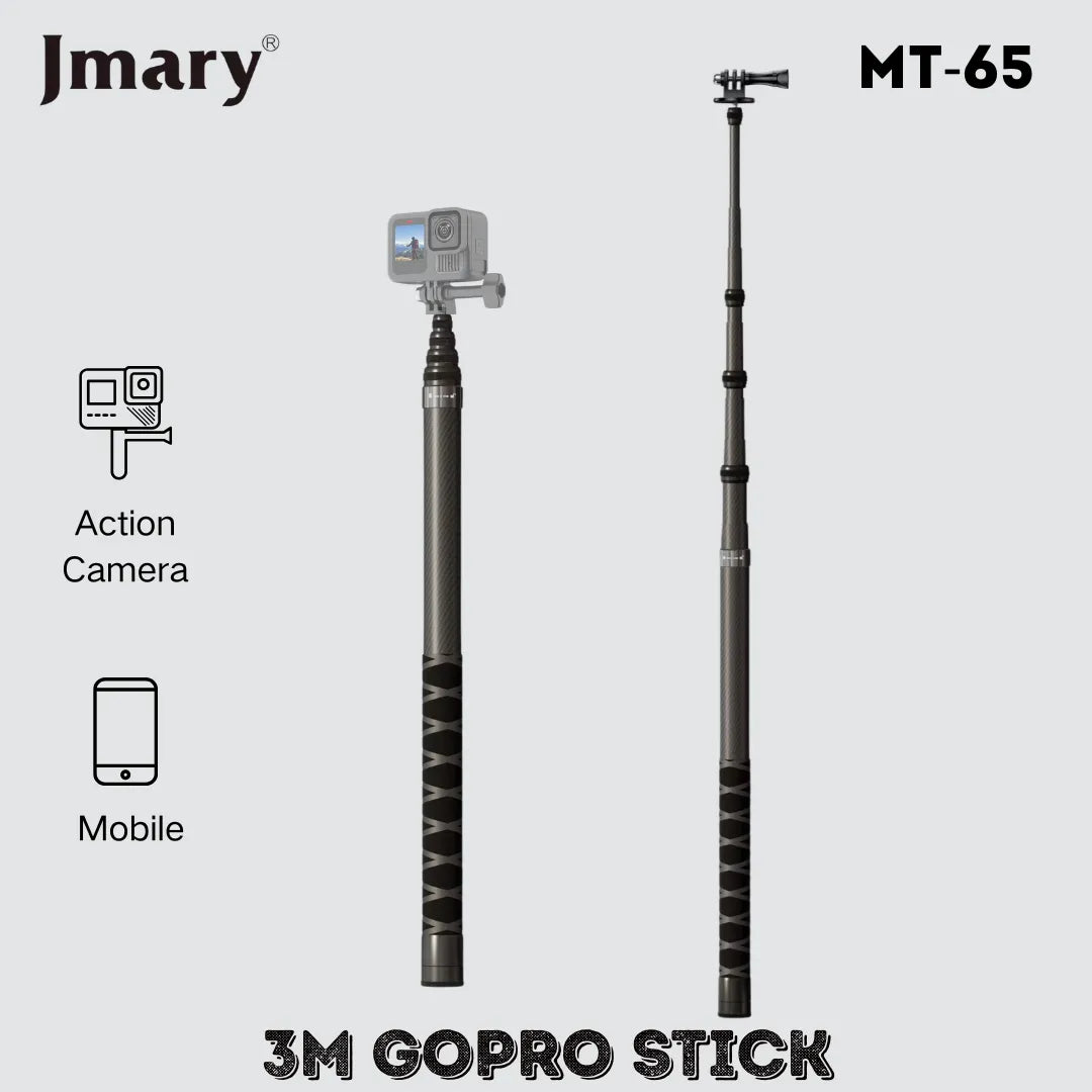 Carbon Fiber Stick paraAction Camera