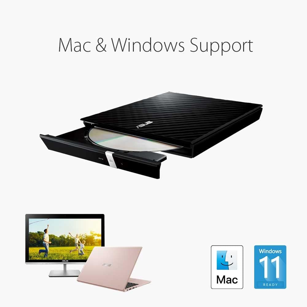 Gravador de DVD Externo ASUS SDRW-08D2S-U LITE