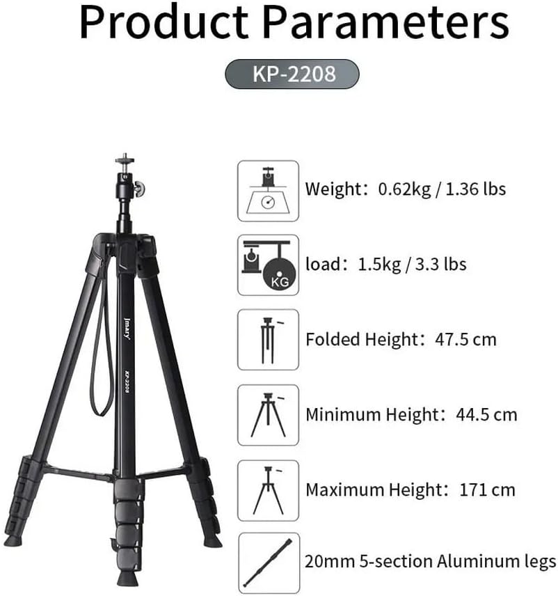 Jmary KP-2208 Upgraded Multifunctional Tripod