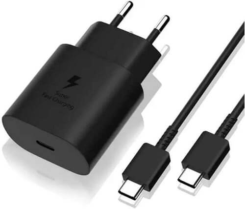 CARREGADOR SAMSUNG FAST CHARGING(25W) TYPE-C TO TYPE-C