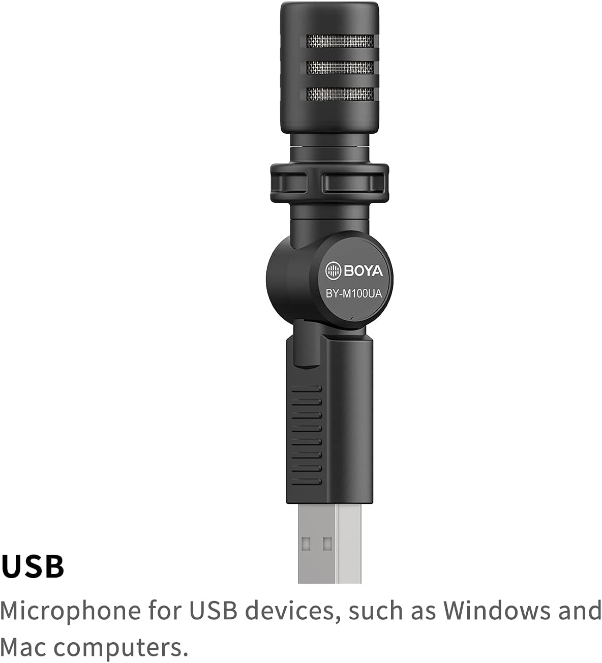 Microfone BOYA Plug &amp; Play BY-M100UA