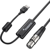 Cabo de microfone Maono AU-XU01 10FT USB para XLR