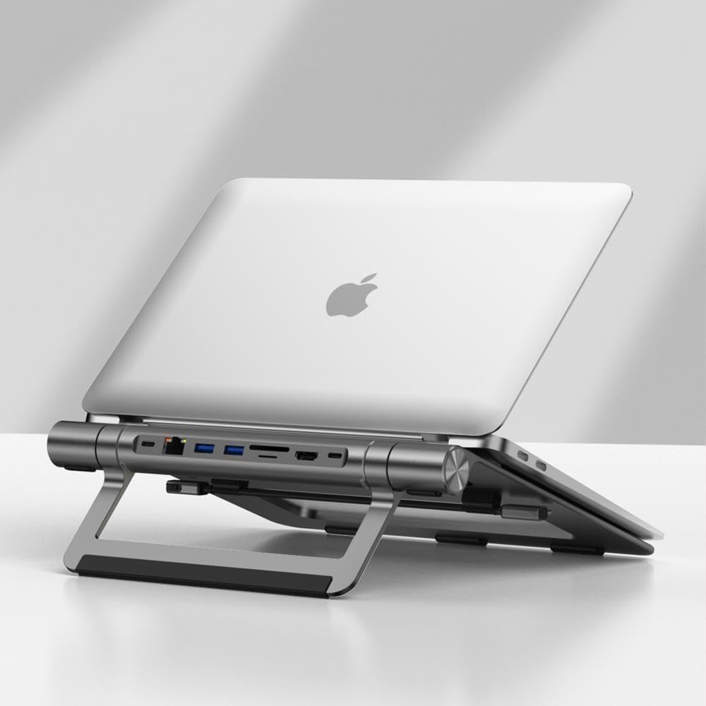 WiWU A821CH 2-in-1 Laptop Stand &amp; Hub