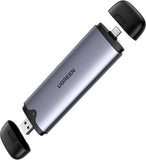 UGREEN USB-C &amp; USB 2-in-1 M.2 NVME SSD Enclosure