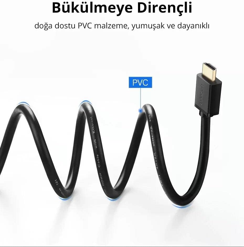 Ugreen 10108 High Speed HDMI Cable with Ethernet, 3 metre Length