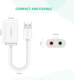 UGREEN USB Audio Adapter External Stereo Sound Card