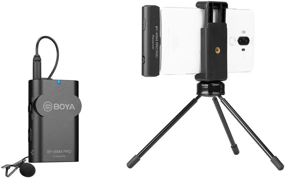 Boya BY-WM4 Pro-K5 Microfone de Lapela Sem Fio Para Dispositivos USB-C