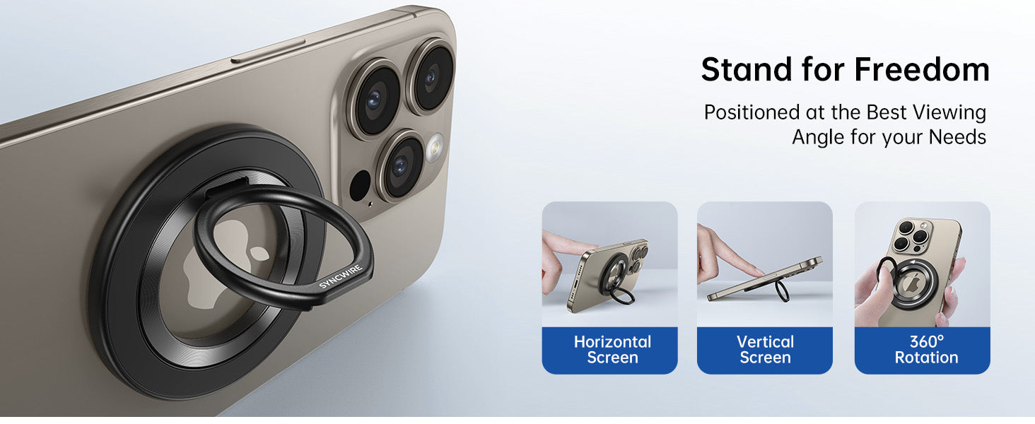 SYNCWIRE Suporte magnético de anel de telefone