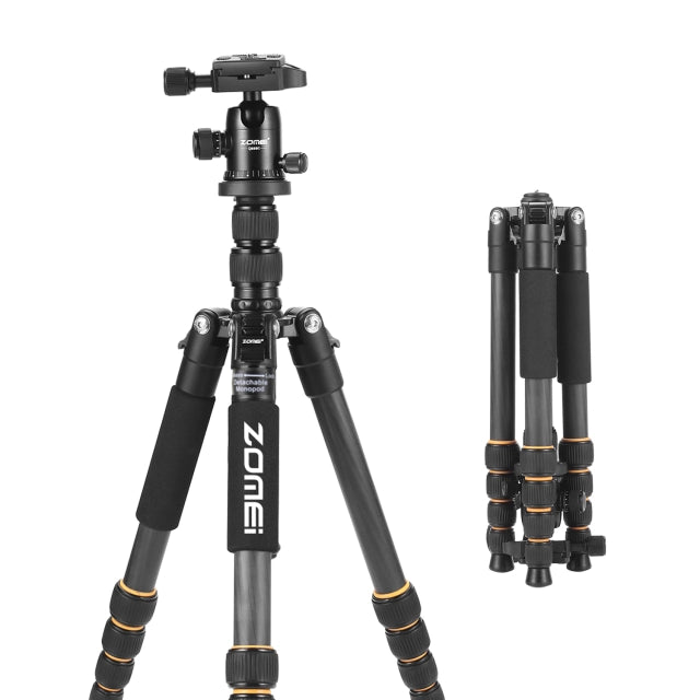 ZOMEi Q666C Folding Carbon Fiber Portable Tripod