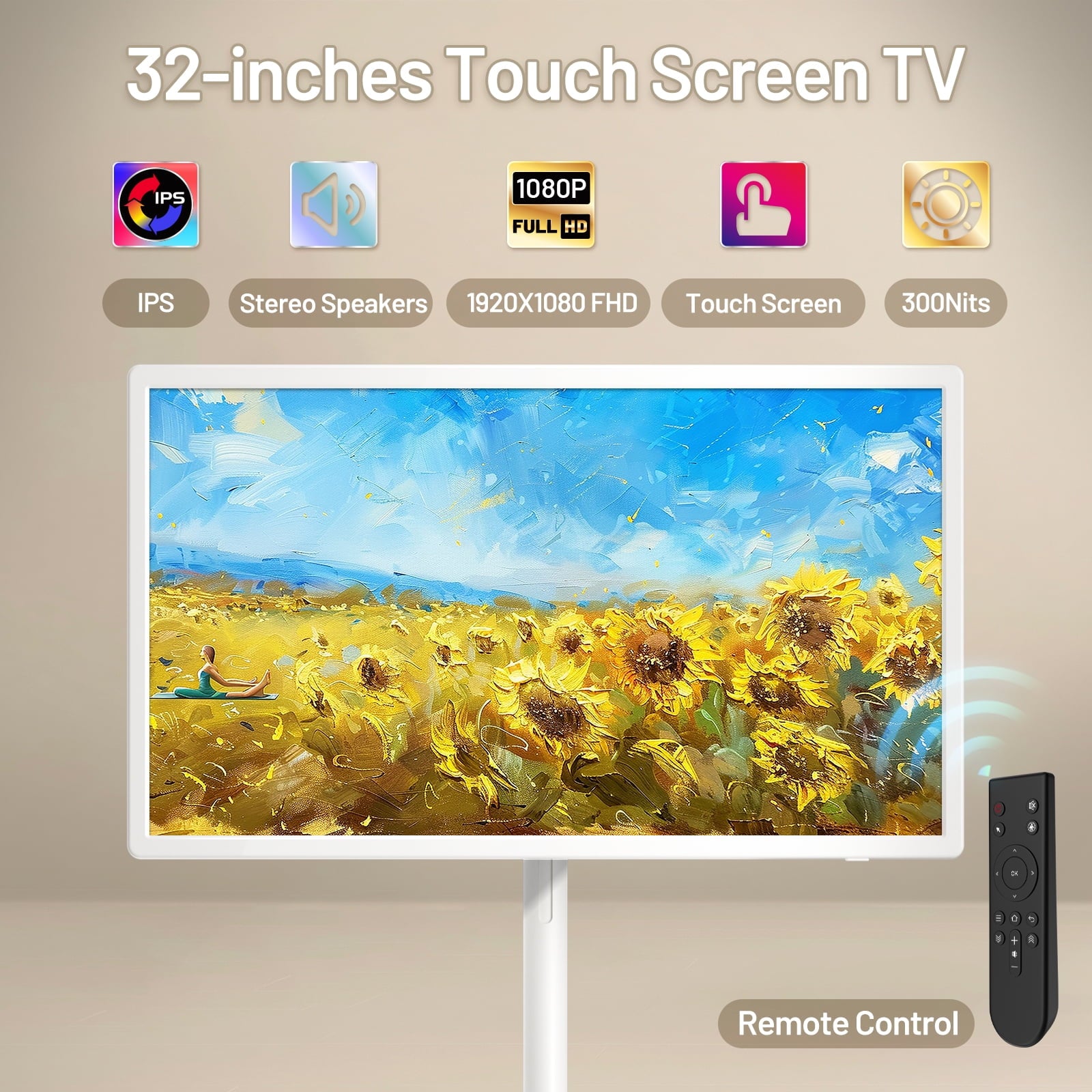 Monitor Inteligente Portátil GM92 32" Touchscreen Android