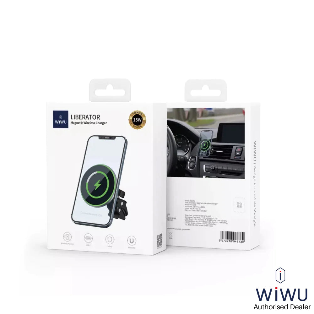 WiWU Magnetic Wireless Car Charger CH308 15W