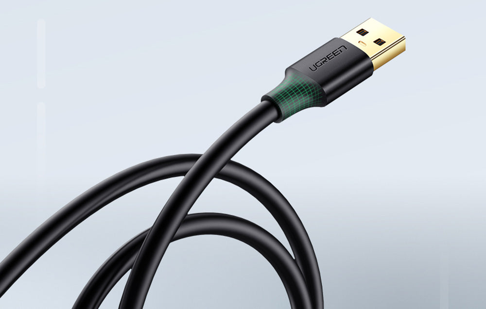 Cable USB 3.0 UGREEN 10368B, male, 1m (black)